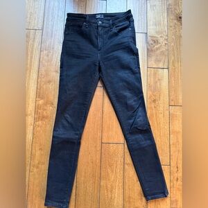 Abercrombie & Fitch Simone High Rise Super Skinny Charcoal Denim Jeans (28/6R)